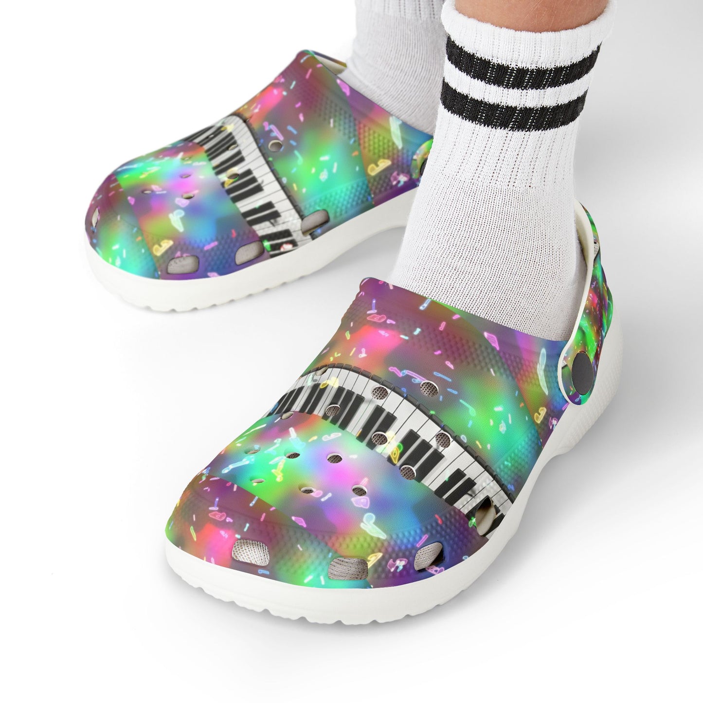 Colorful Musical Kid's EVA Foam Clogs - Bright, Fun