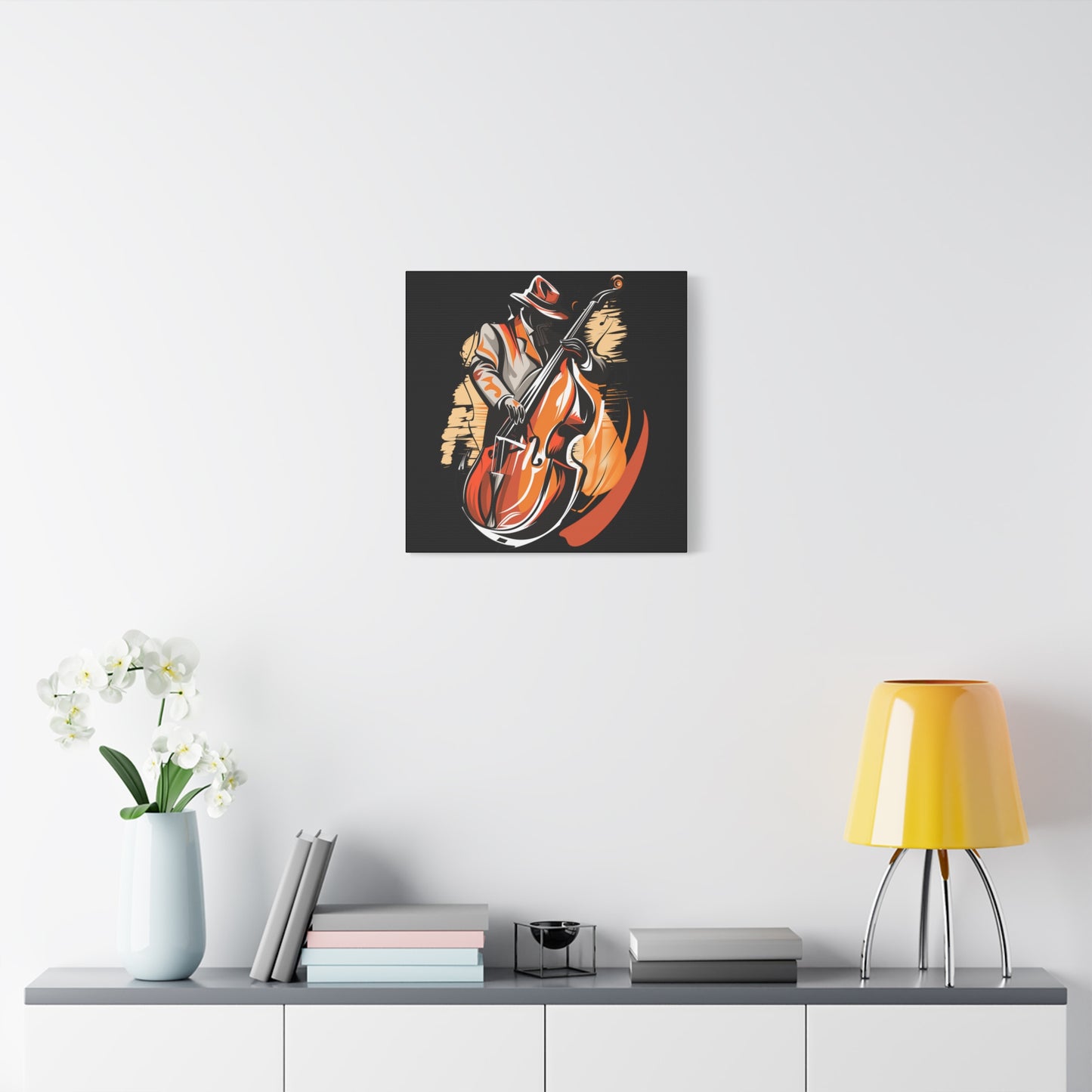 Matte Canvas, Stretched, 1.25" - Bass Player