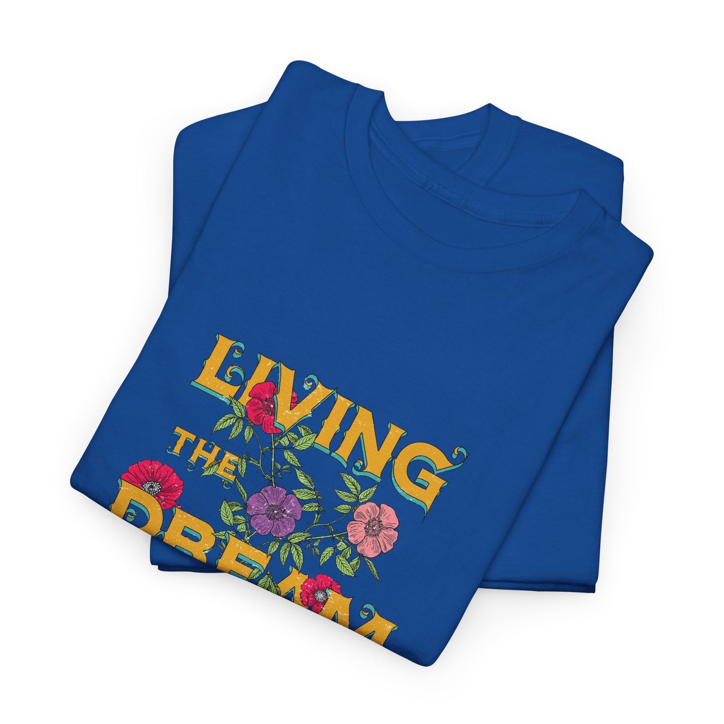 Living the Dream Floral Tee, Unisex Cotton T-Shirt, Inspirational Gift, Casual Everyday Wear, Flower Graphic Shirt, Summer Wardrobe [...]