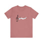 Musical Notes Short Sleeve Tee for Music Lovers