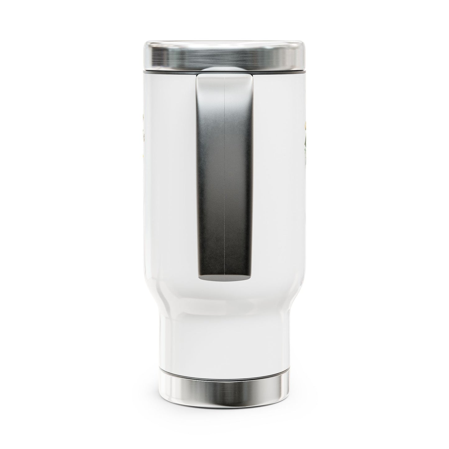 Floral Combat Boots Travel Mug — 14 oz Stainless Steel Insulated Tumbler
