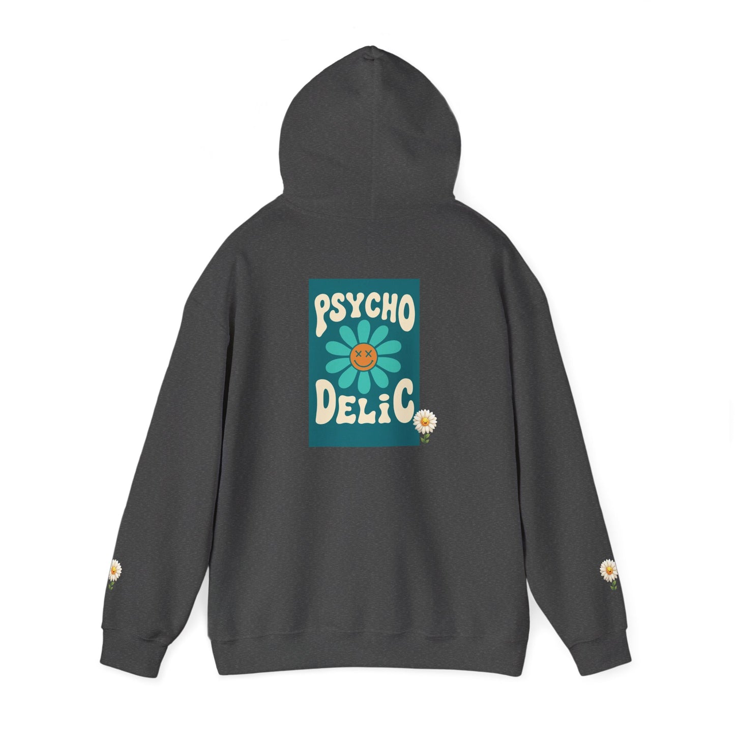 Psychedelic Floral Hoodie, Cozy Sweatshirt for Casual Style, Gift for Flower Lovers, Cute Streetwear, Spring Fashion, Art Tee