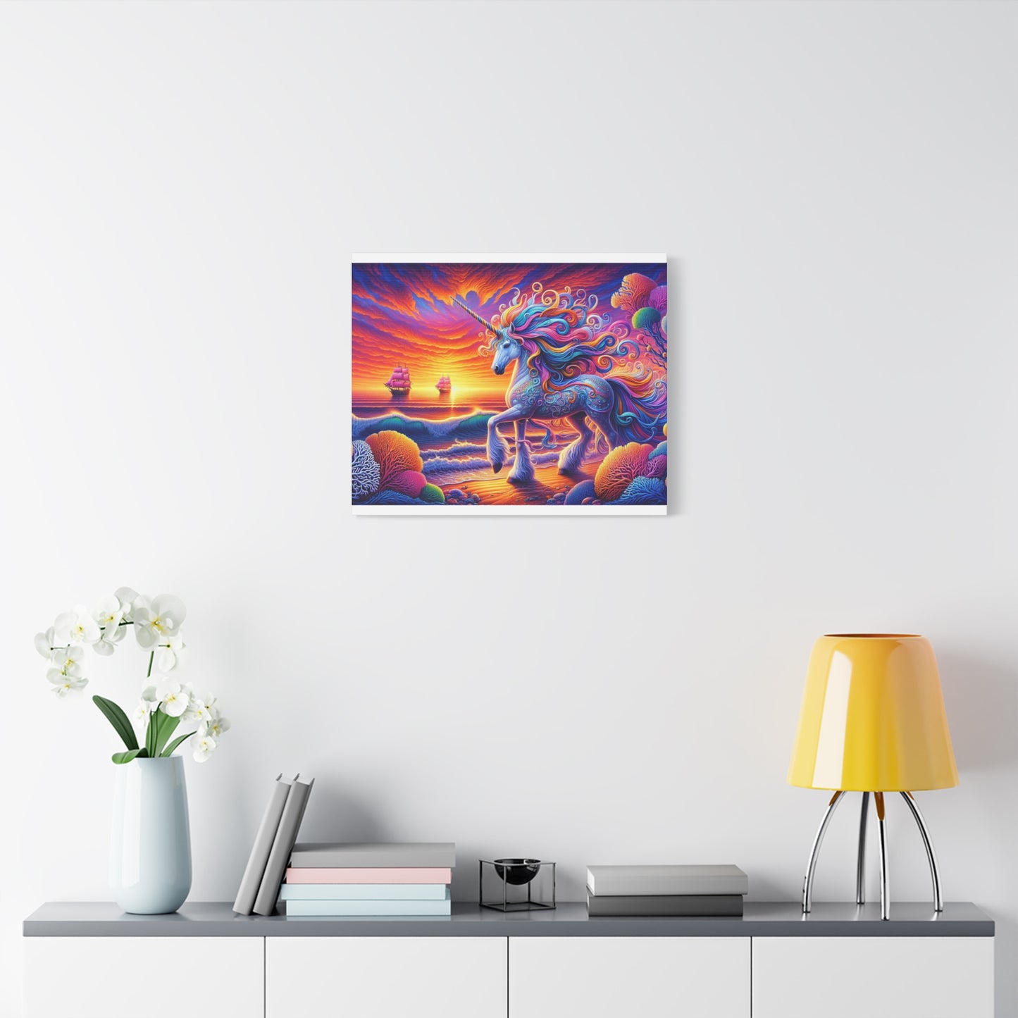 Matte Canvas, Stretched, 1.25"  Unicorn