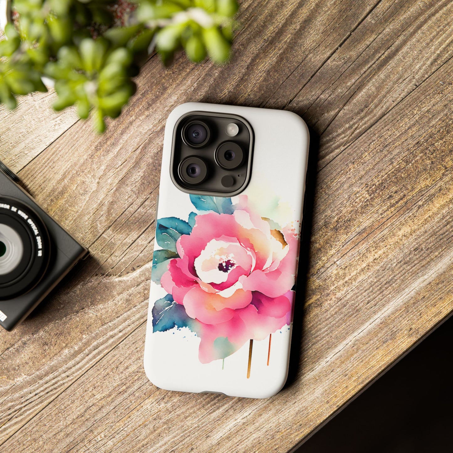 Floral Phone Case - Vibrant Rose Design