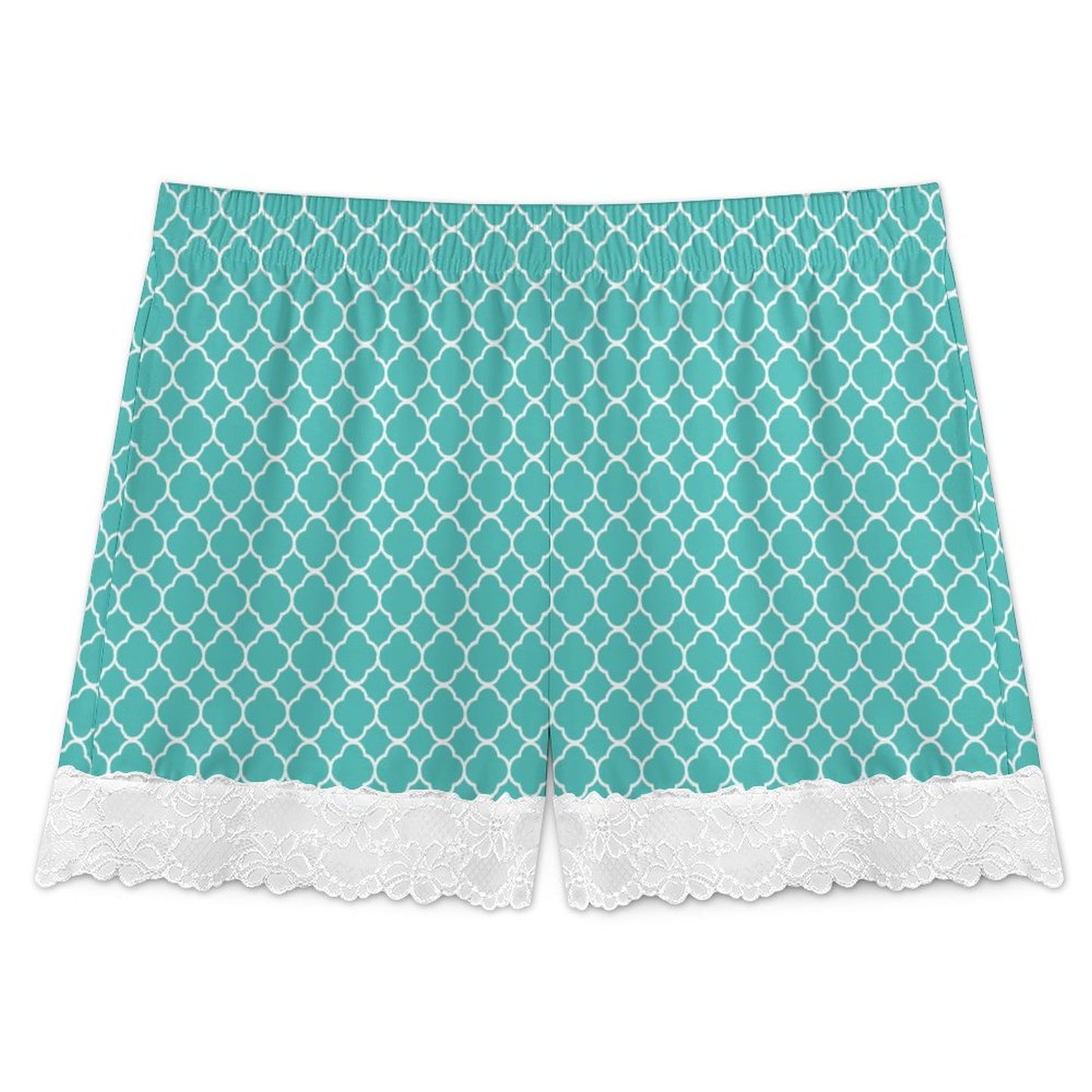 Women's Lace Trim Pajama Shorts