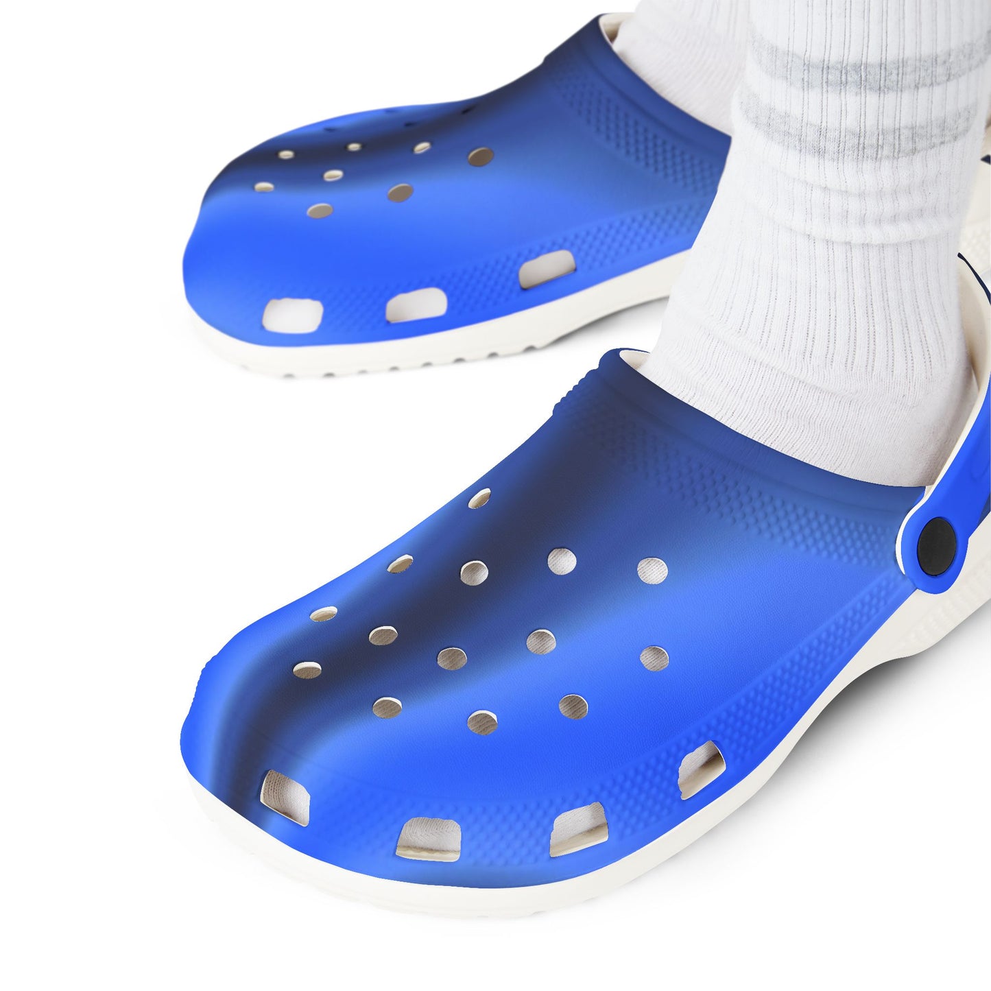 Blue EVA Foam Clogs — Lightweight Waterproof Slip-On Shoes