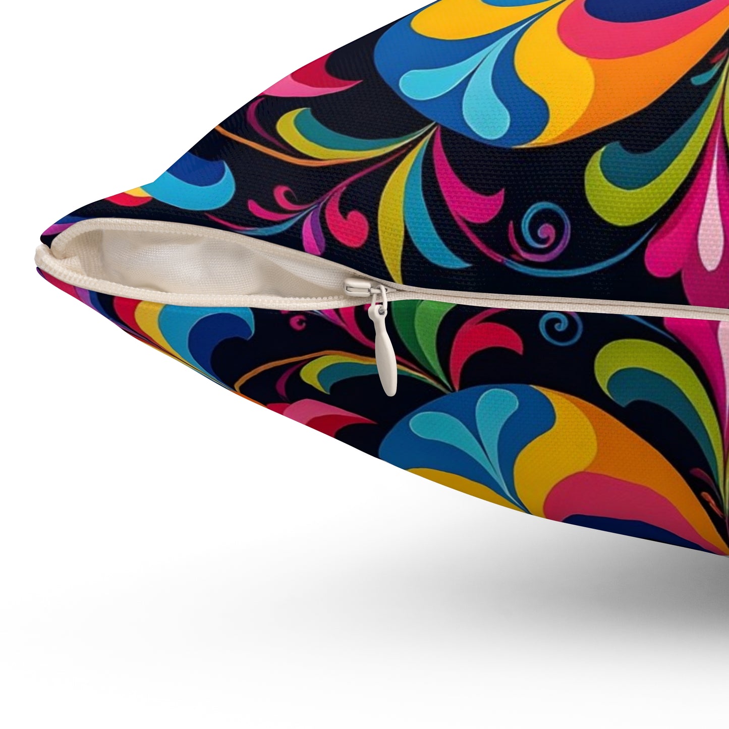 Psychedelic Mandala Decorative Pillow