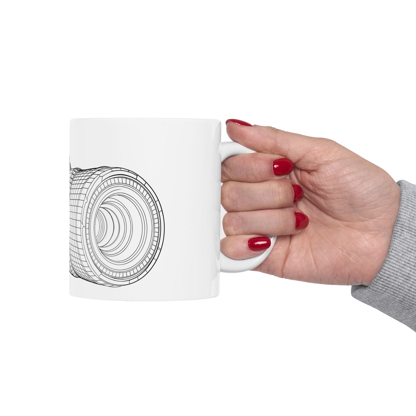 Camera Lens Ceramic Mug - Perfect Gift for Photographers, 11oz & 15oz Sizes, Photography Enthusiast Coffee Cup, Unique Holiday Gift