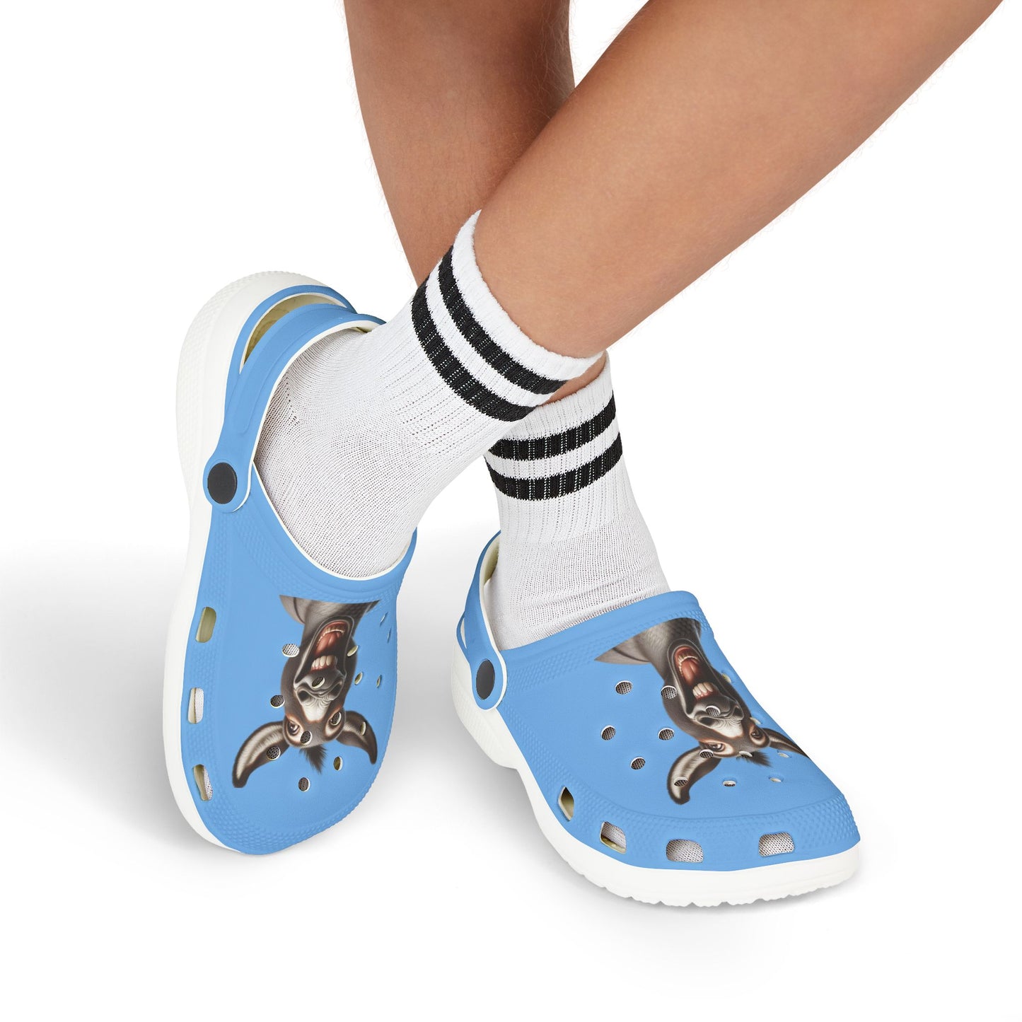 Playful Kids' EVA Foam Clogs - Fun Goat Design