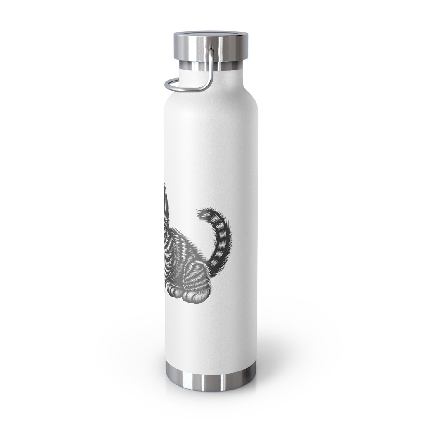 Cat and Butterfly Insulated Water Bottle -  22oz insulated bottle