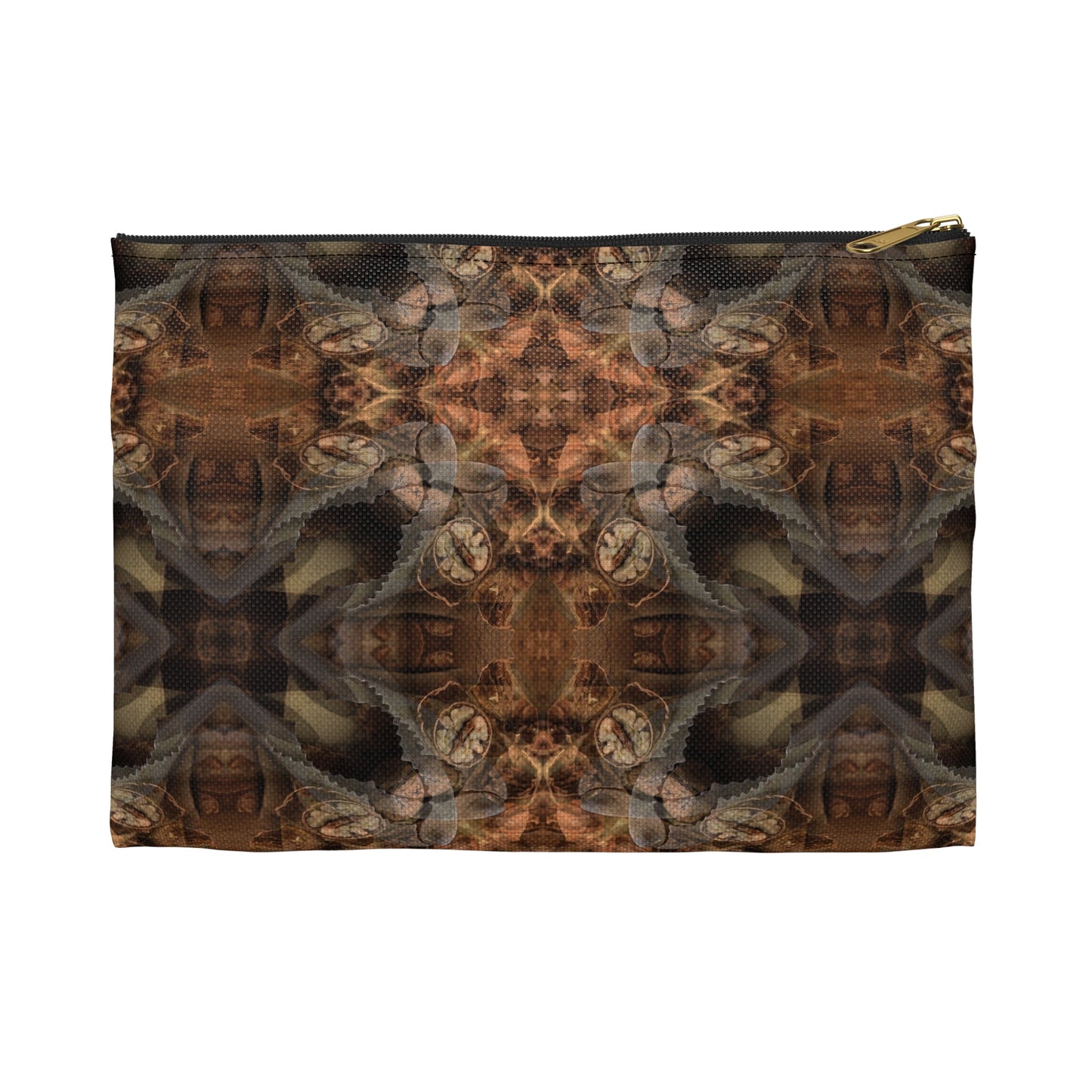 Bohemian Brown Kaleidoscope Accessory Pouch