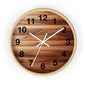Rustic Wood Wall Clock - Natural Timber Home Decor