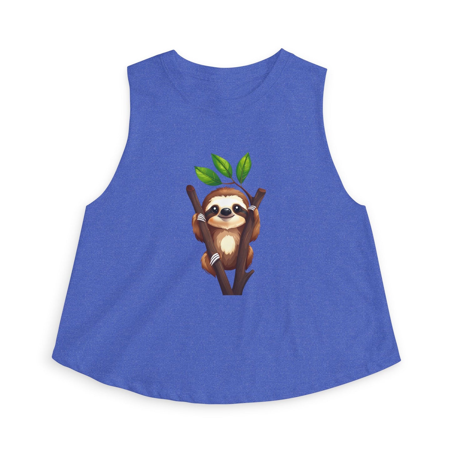 Sloth Hanging Cute Graphic Crop Top