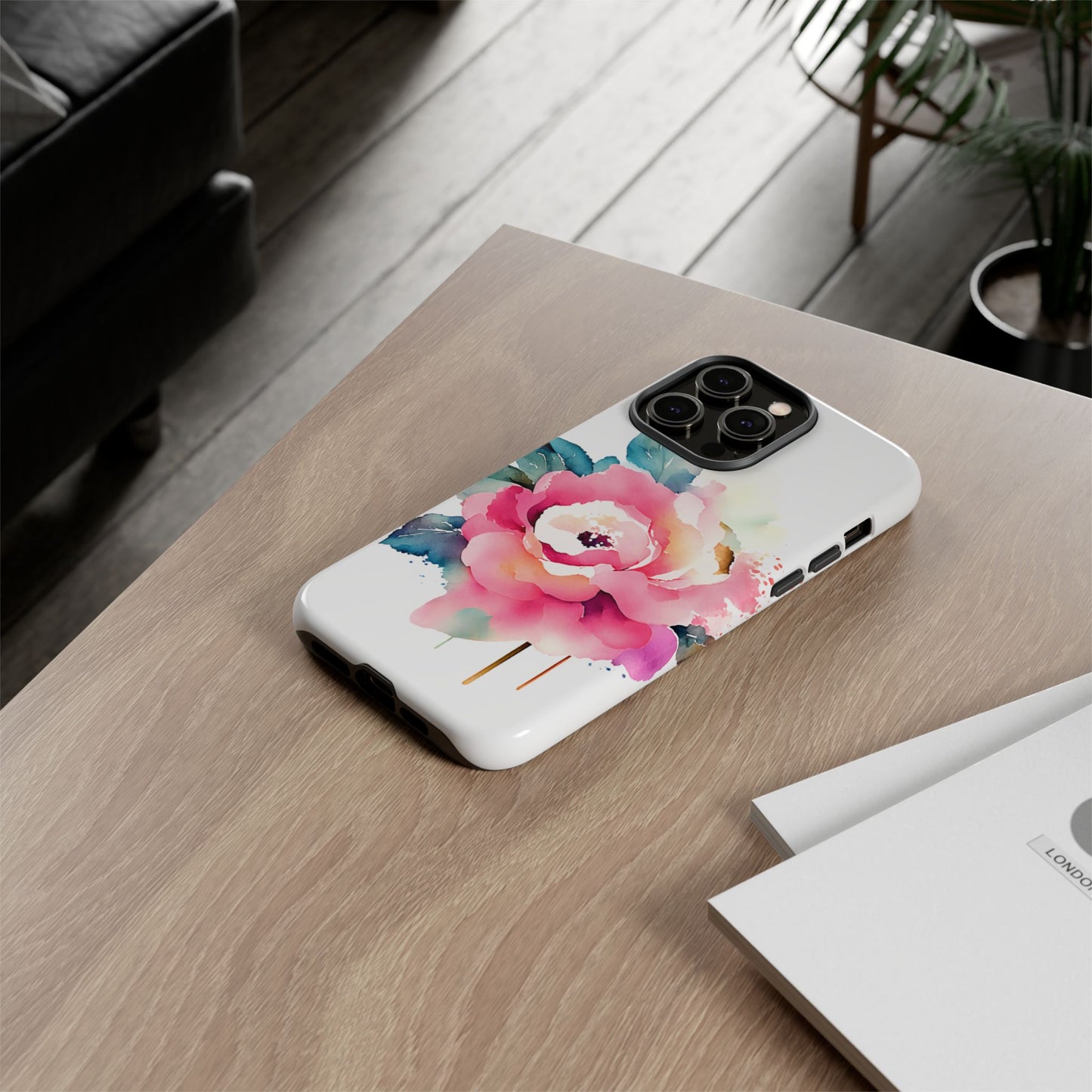 Floral Phone Case - Vibrant Rose Design