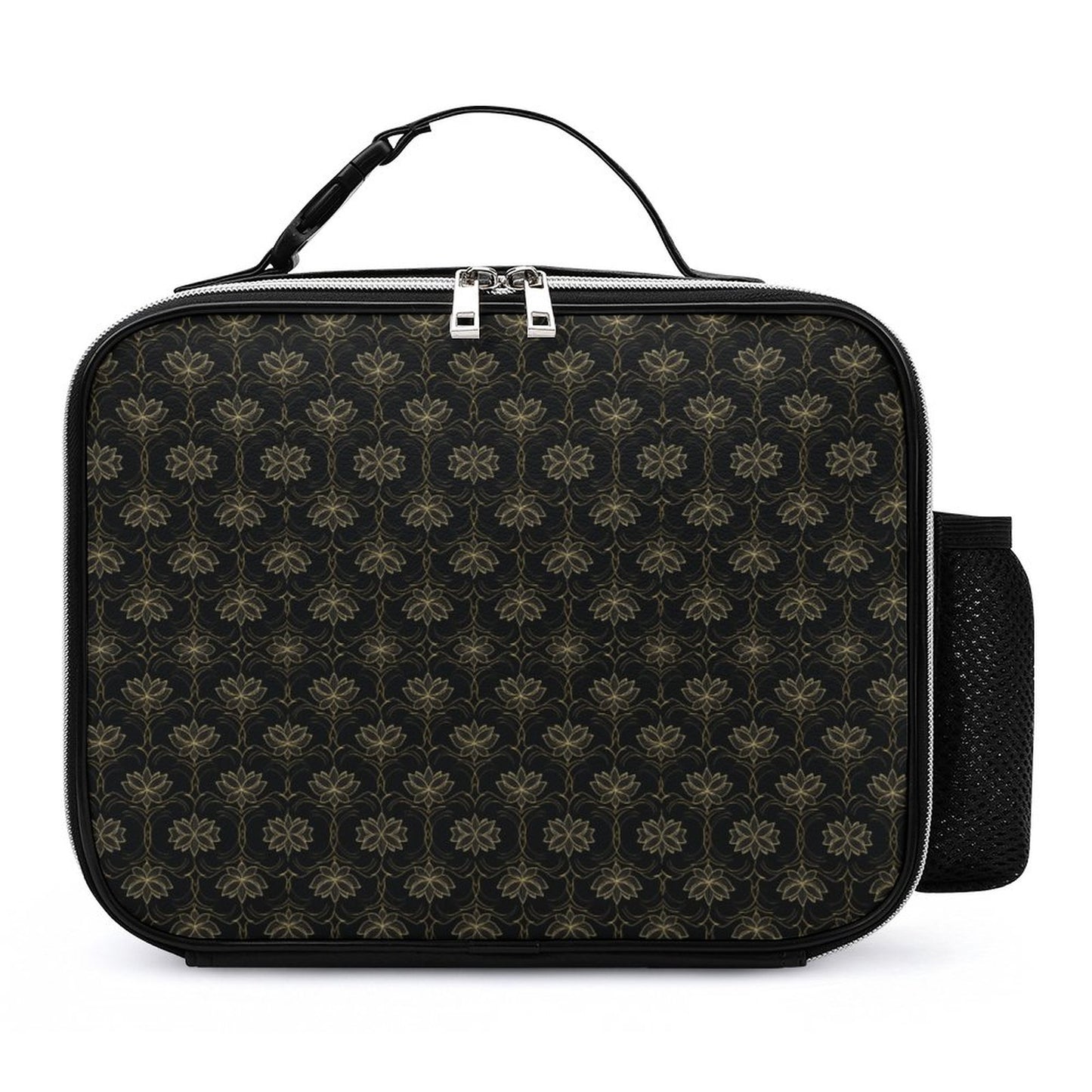 PU Leak-proof Lunch Bag with Detachable Buckled Handle
