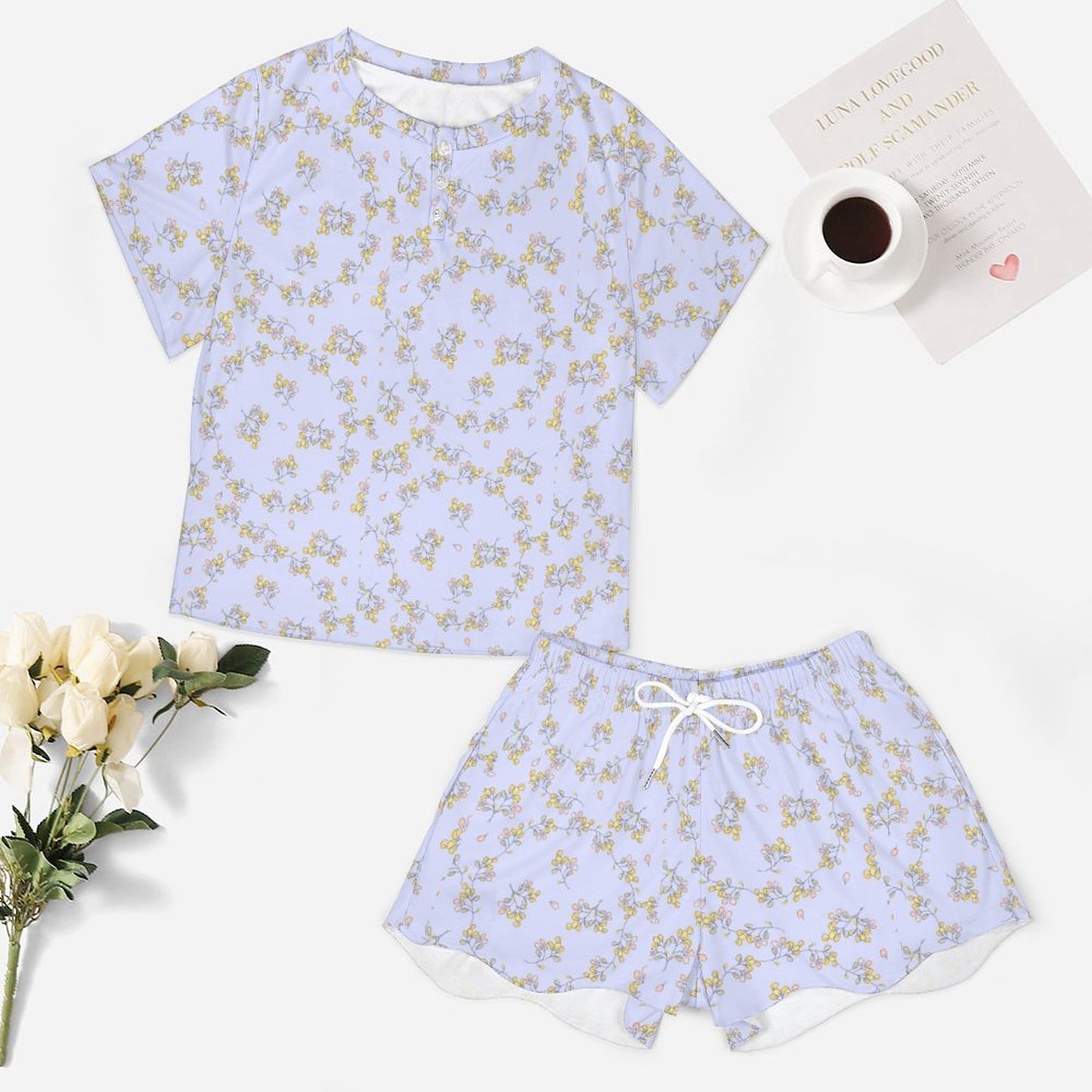 Short Sleeve Loungewear Set