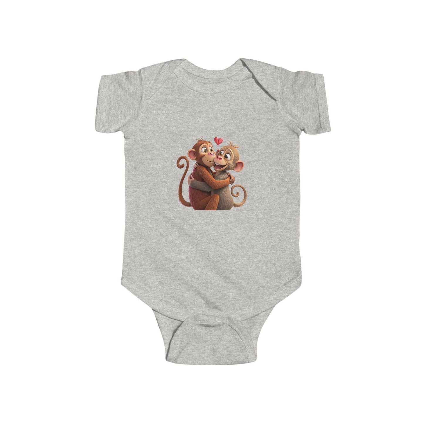 Infant Fine Jersey Bodysuit - Monkey