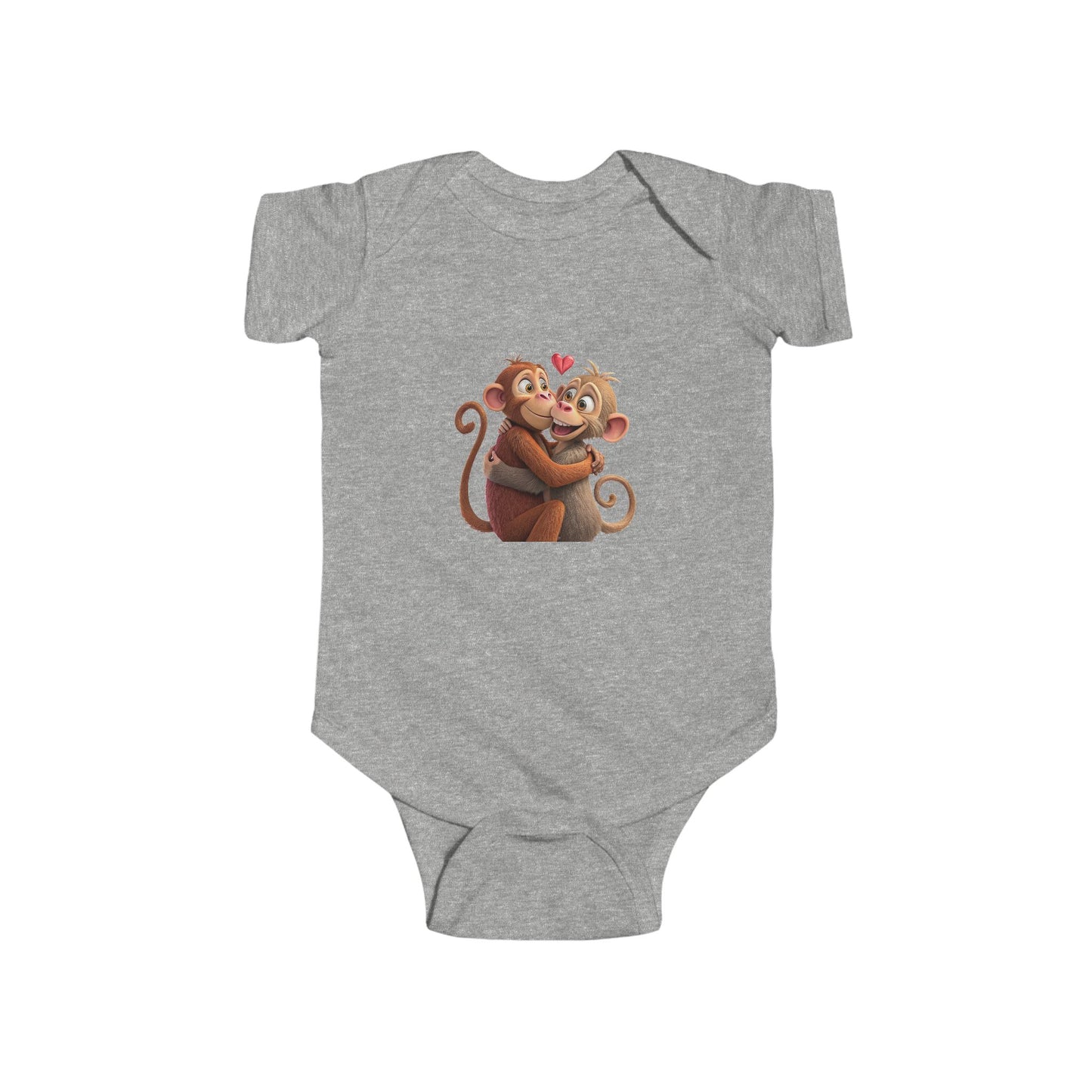 Infant Fine Jersey Bodysuit - Monkey