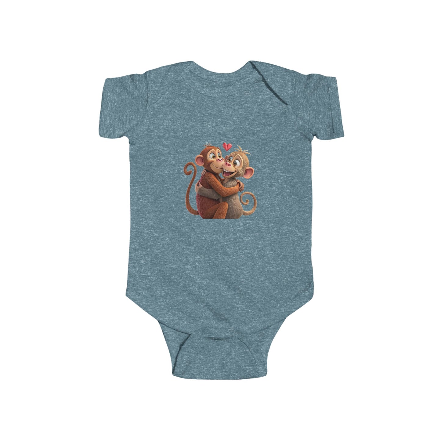 Infant Fine Jersey Bodysuit - Monkey