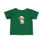 Cute Puppy Infant Tee, Baby T-Shirt, Newborn Gift, Toddler Tee, Dog Lover Baby Clothes