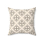 Boho Floral Square Pillow - Cozy Home Decor, Gifts for Her, Modern Farmhouse Accent, Throw Pillow for Living Room, Wedding Decor