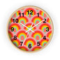Vibrant rainbow  Wall Clock