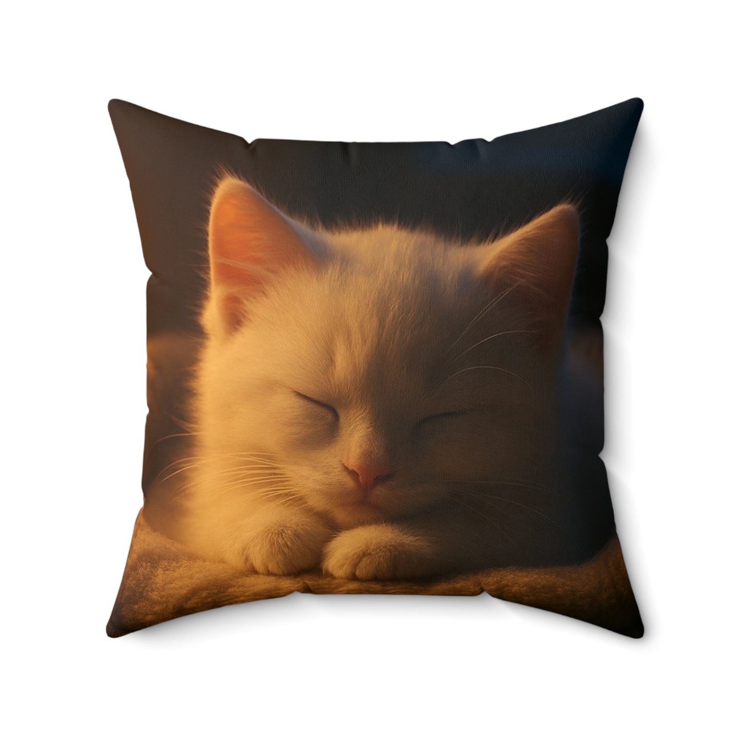 Kawaii Peekaboo Kittens Decorative Pillow — Cute Black & White Cat Throw Cushion