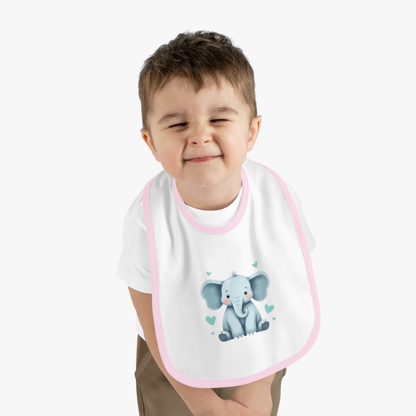 Cute Elephant Baby Bib - Adorable Infant Feeding Accessory