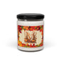 Autumn Monogram Soy Candle — 9oz Fall Pumpkin Scented Candle with Letter M