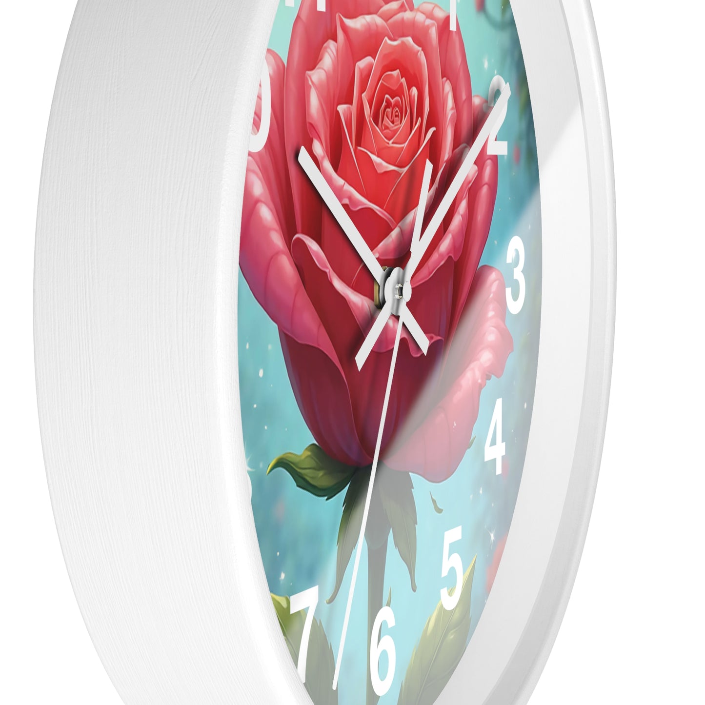 Floral Rose Wall Clock - Elegant Home Decor, Unique Gift for Garden Lovers, Timeless Decoration for Living Room, Birthday, Wedding, [...]