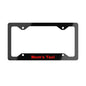 Personalized Metal License Plate Frame, Custom Car Accessory Mom's Taxi