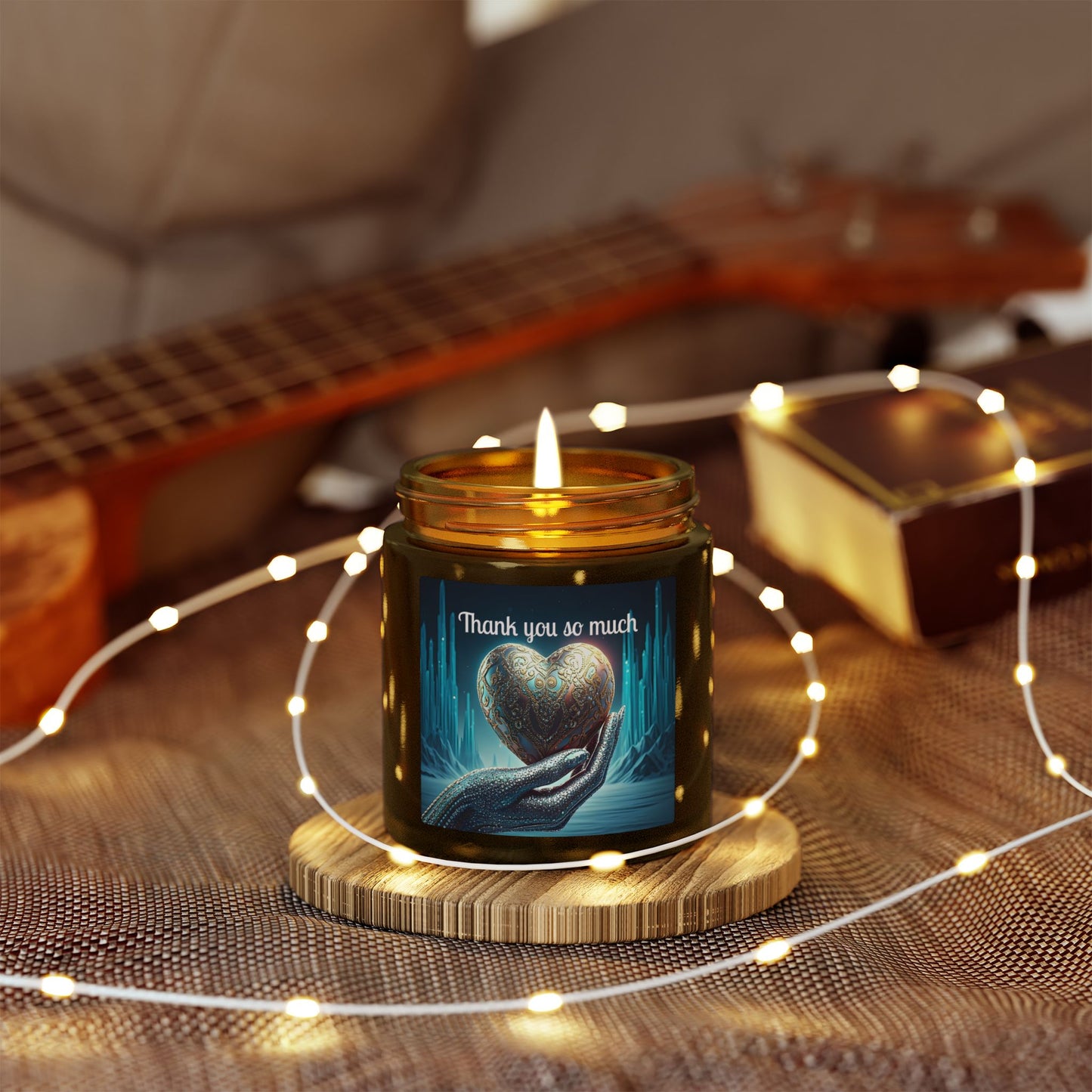 Thank You Candle — Coconut Apricot Scented Jar (4oz/9oz)