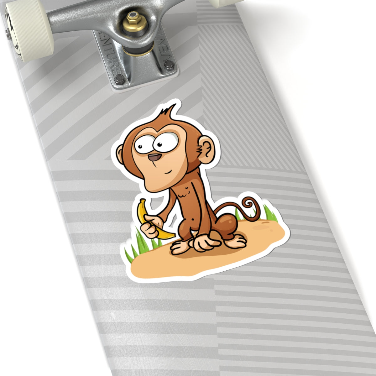 Whimsical Monkey Sticker for Kids, Cute Animal Decal