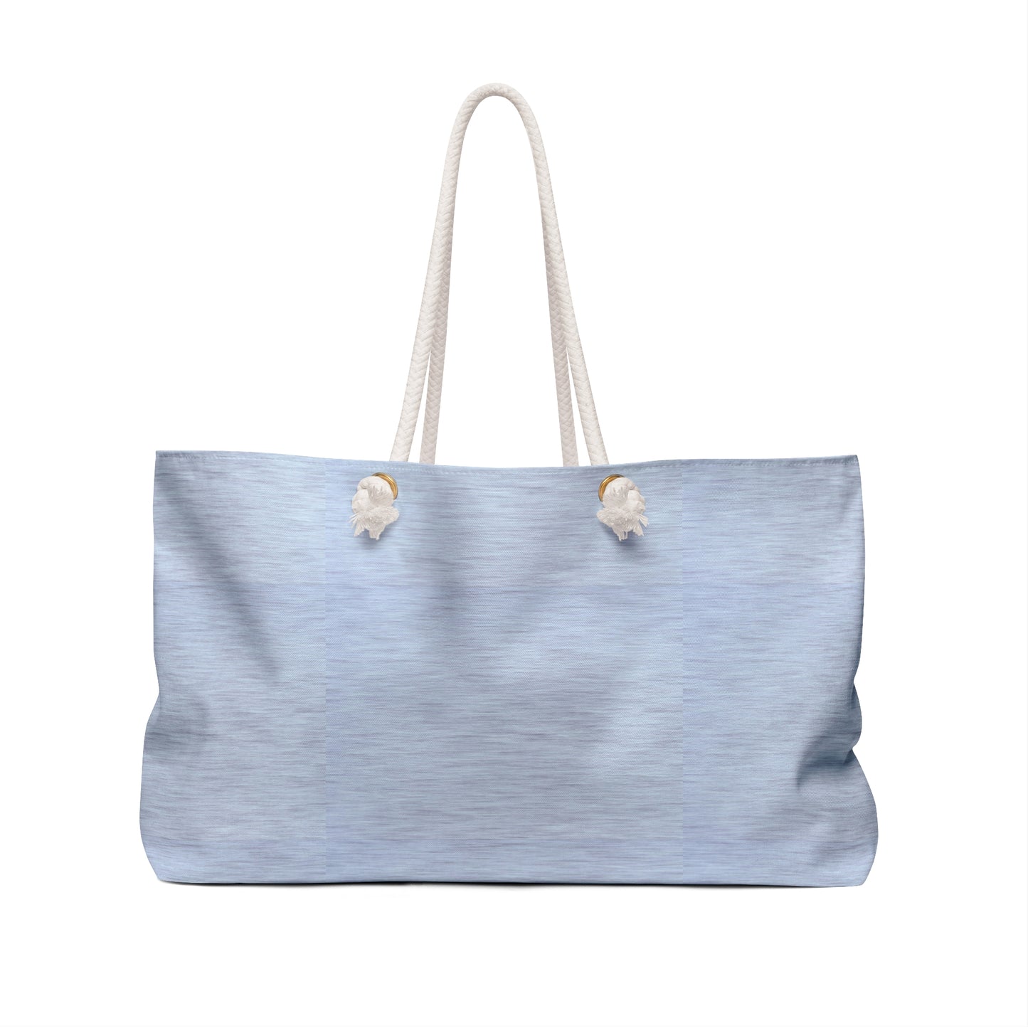 Light Blue Linen Weekender Bag – Large Beach & Travel Tote