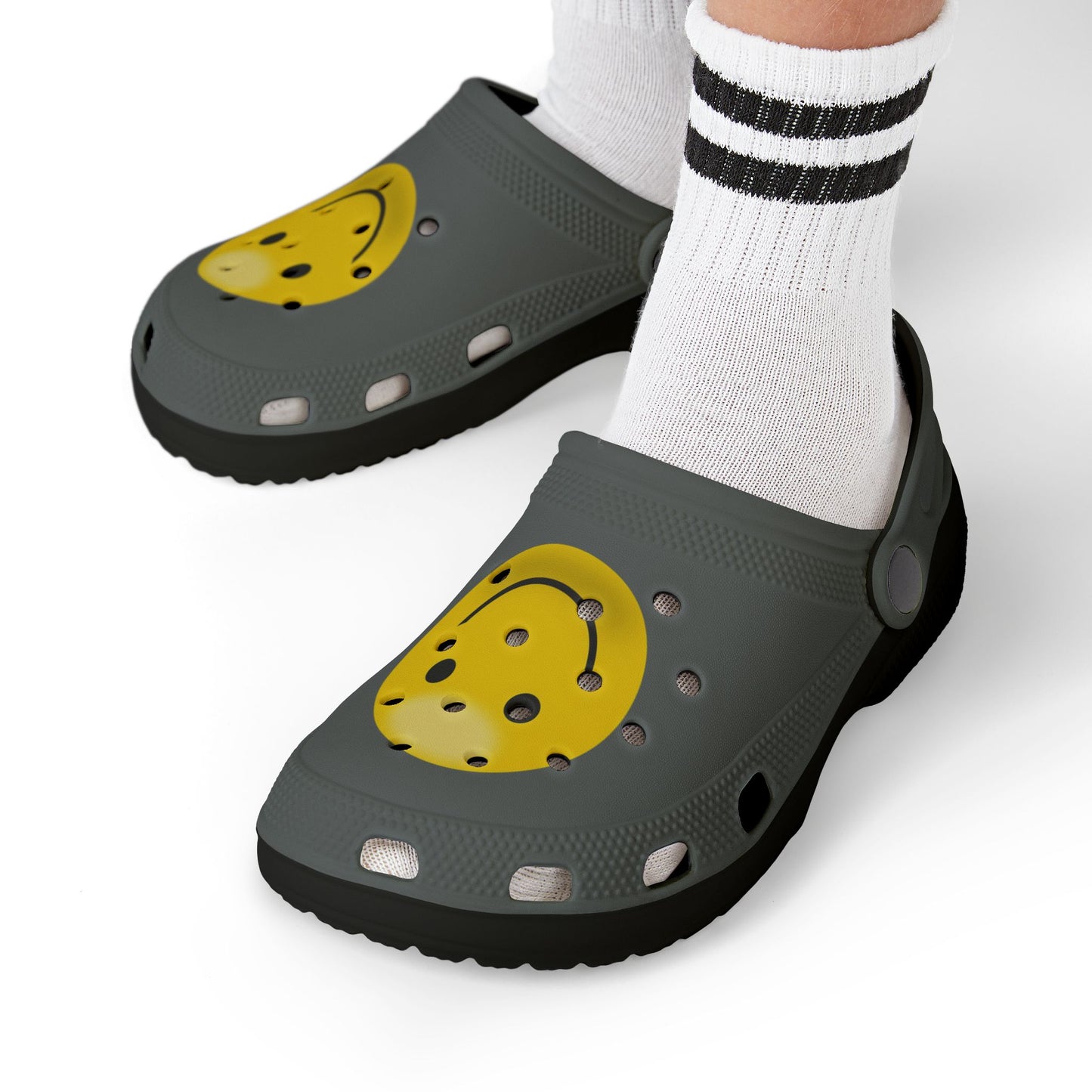 Smiley Face Clogs, Kid's Foam Shoes