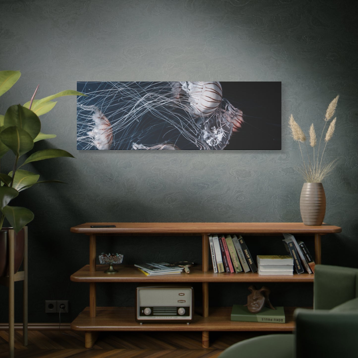 Jellyfish Swarm Matte Stretched Canvas