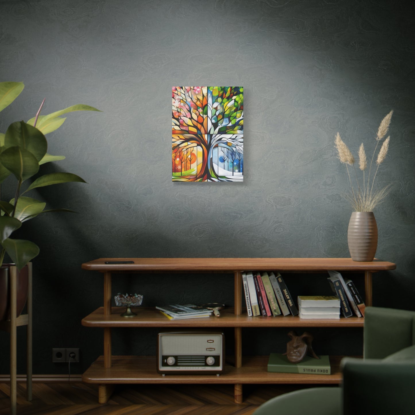 Seasons Tree Matte Canvas Wall Art — Stretched 1.25"