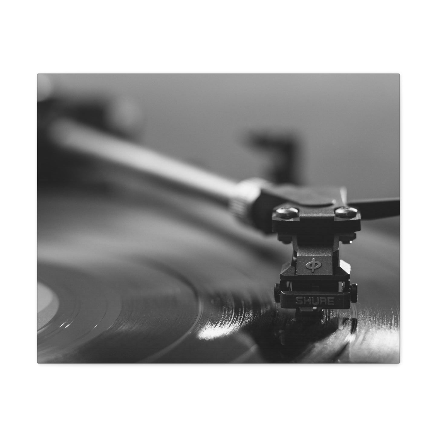 Vinyl Turntable Matte Canvas Print — Stretched 1.25" Wall Art