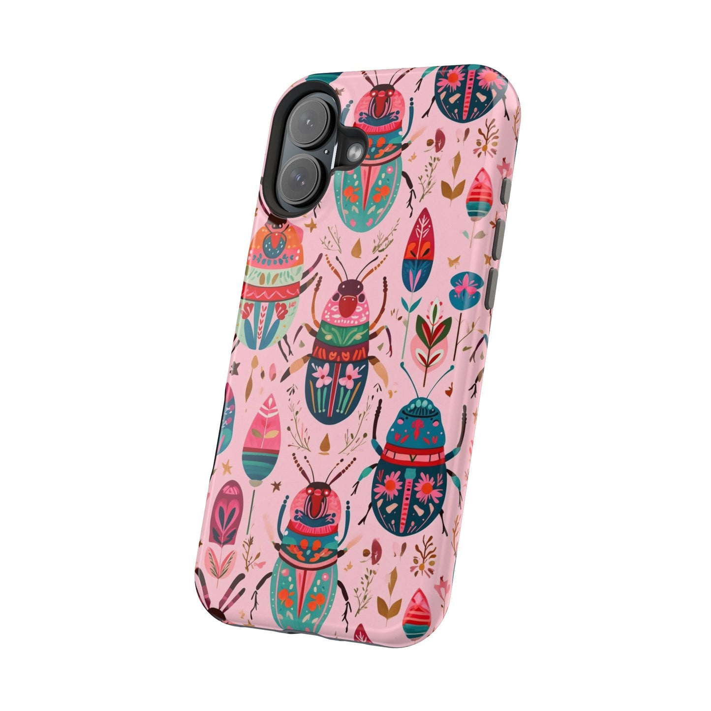 Phone Case — Colorful Boho Beetle Magnetic Impact-Resistant Cover