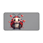 Cute Ladybug Desk Mat — Playful Mouse Pad with Heart Cartoon Design