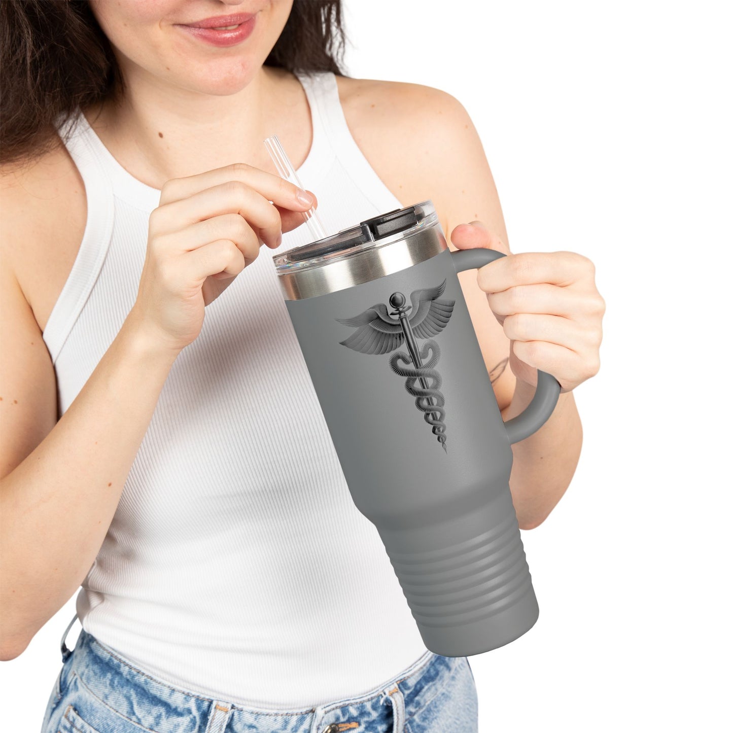 Insulated Travel Mug, 40oz Medical Doctor Symbol