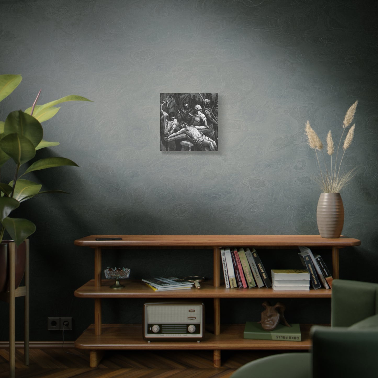Crucifixion Art Matte Canvas Print – Stretched Religious Wall Decor