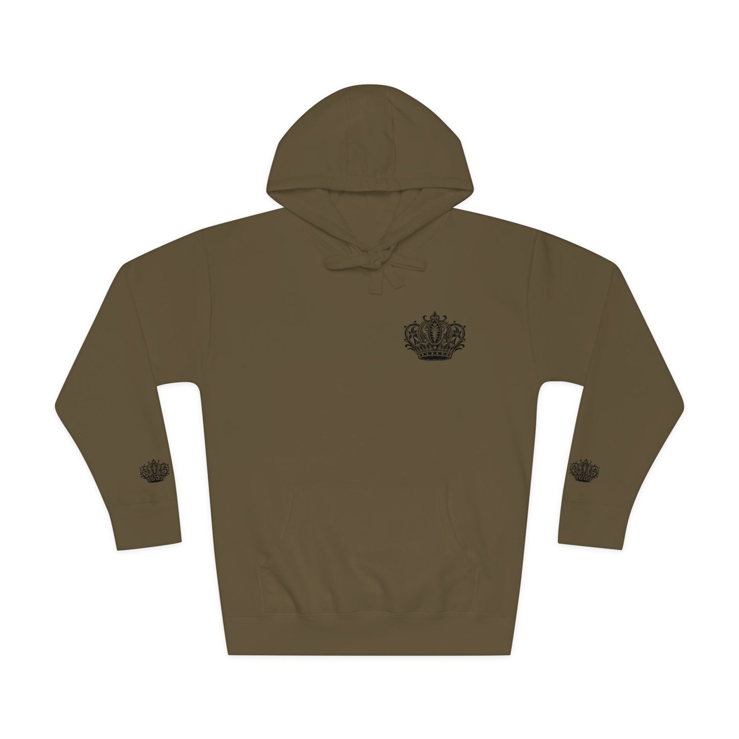 Crown Floral Unisex Fleece Hoodie | Cozy Streetwear, Perfect Gift for Him & Her, Autumn Fashion, Casual Wear, Trendy Outfit