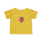 Cute Apple Mouse Infant Tee, Baby Shower Gift, Toddler T-Shirt, Kids Fruit Shirt, Spring Outfit, Playful Everyday Wear