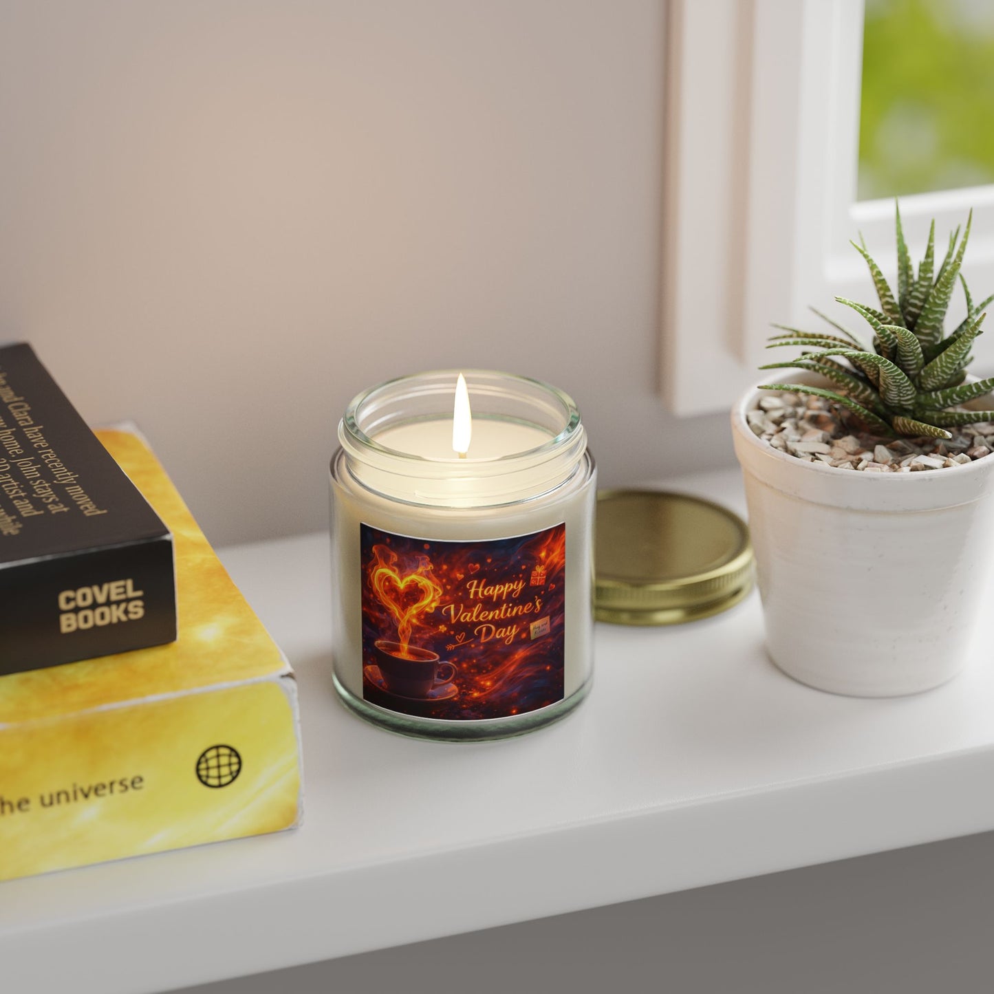 Valentine’s Day Coconut Apricot Scented Candle (4oz/9oz)