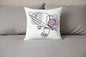 Elegant Fashion Illustration Pillow