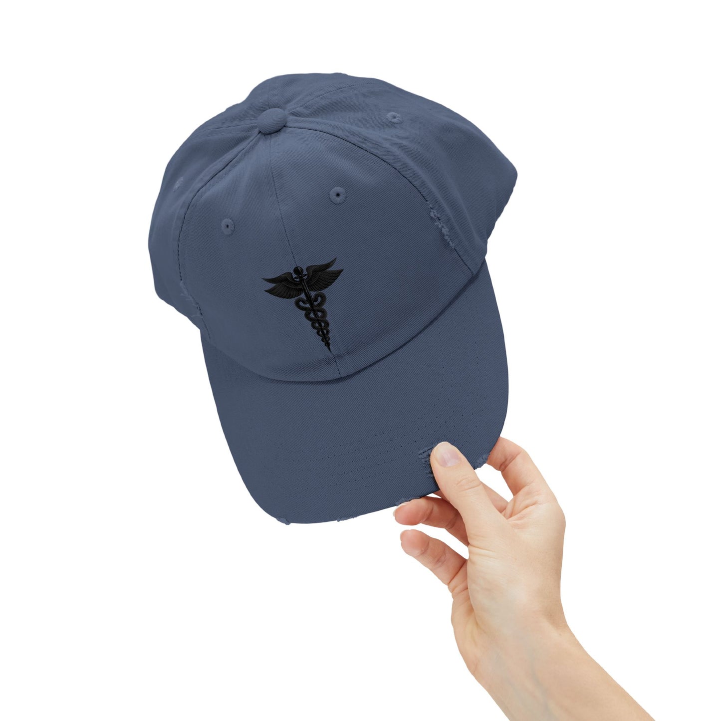 Unisex Distressed Cap with Caduceus Design, Perfect Gift for Healthcare Workers, Casual Style for Every Occasion, Fashionable Medical [...]