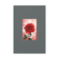 Red Rose Vertical Matte Canvas Print — Romantic Floral Wall Art