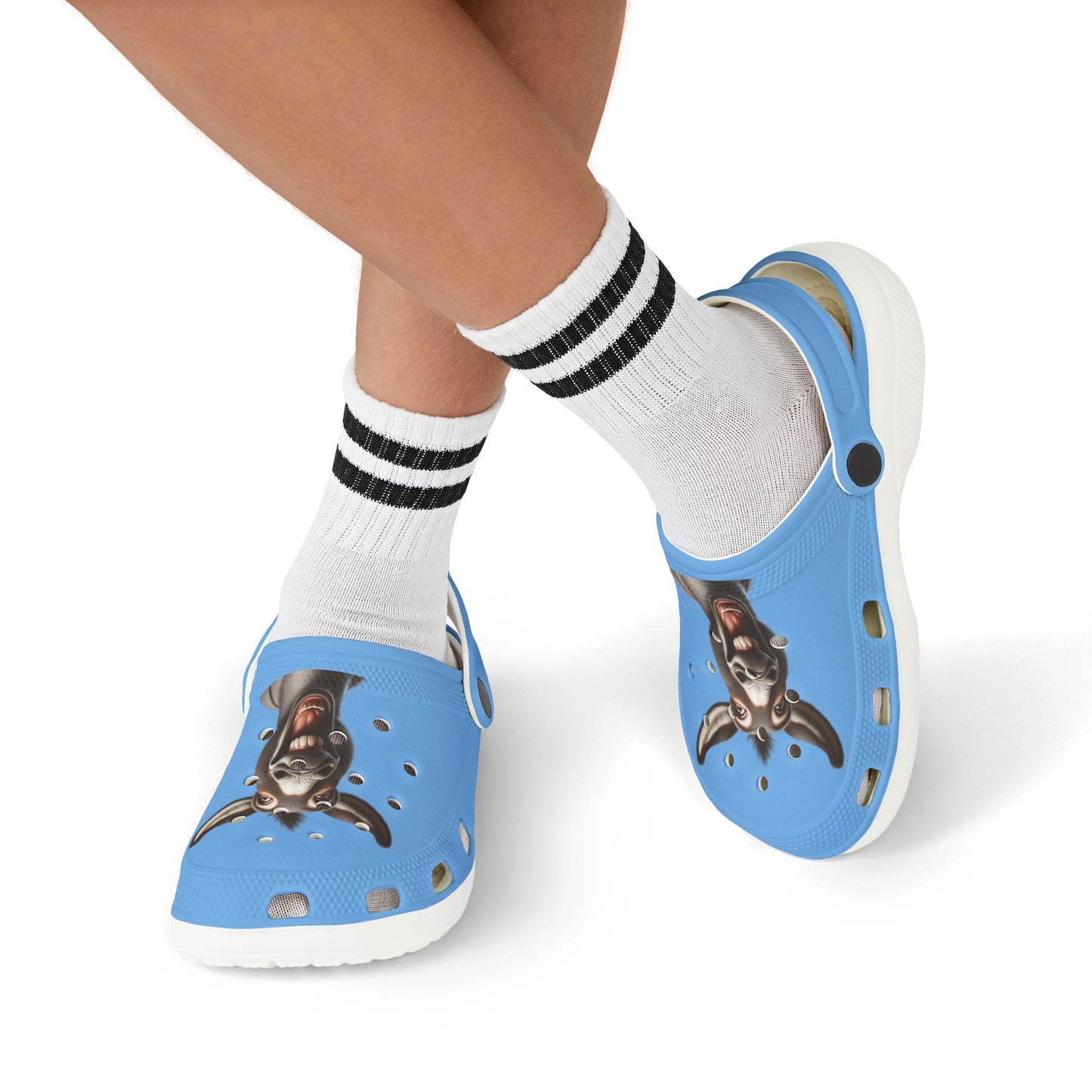 Playful Kids' EVA Foam Clogs - Fun Goat Design