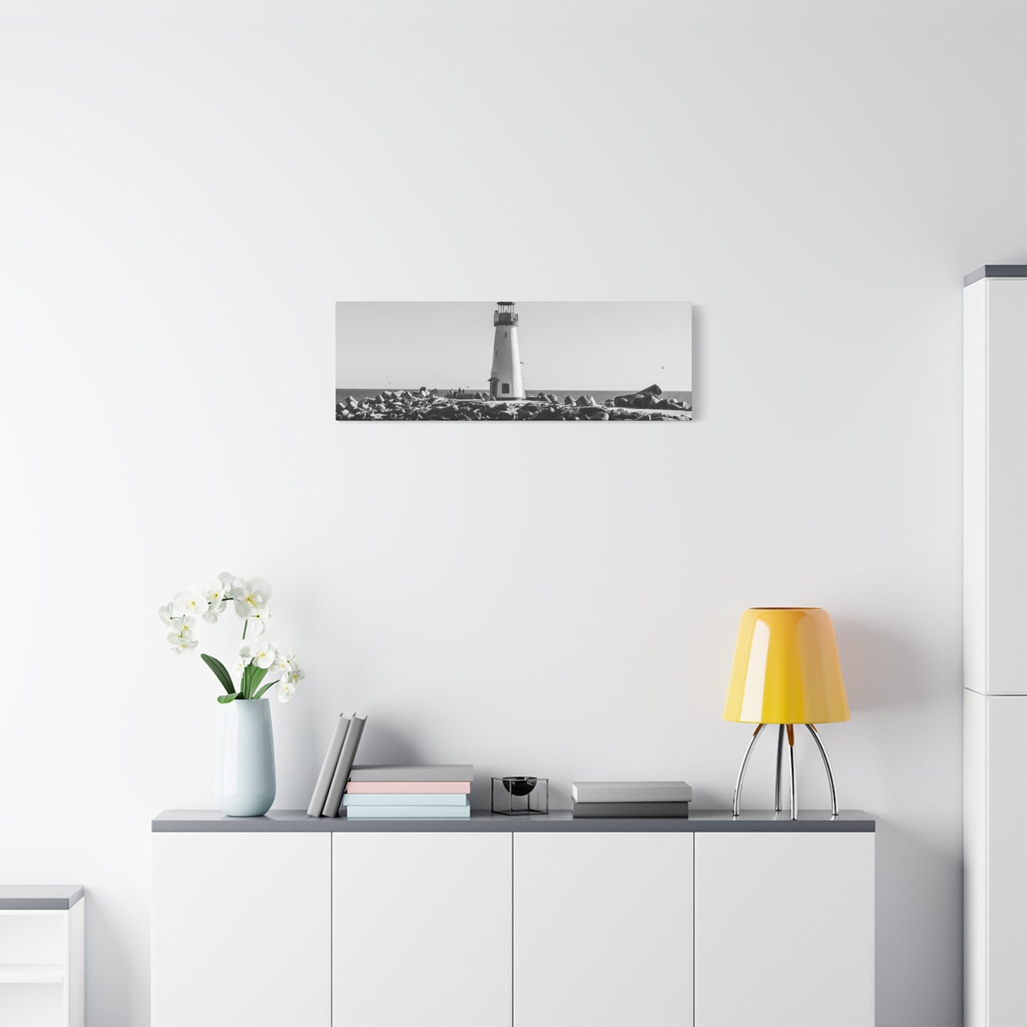 Matte Canvas, Stretched, 1.25" - Lighthouse
